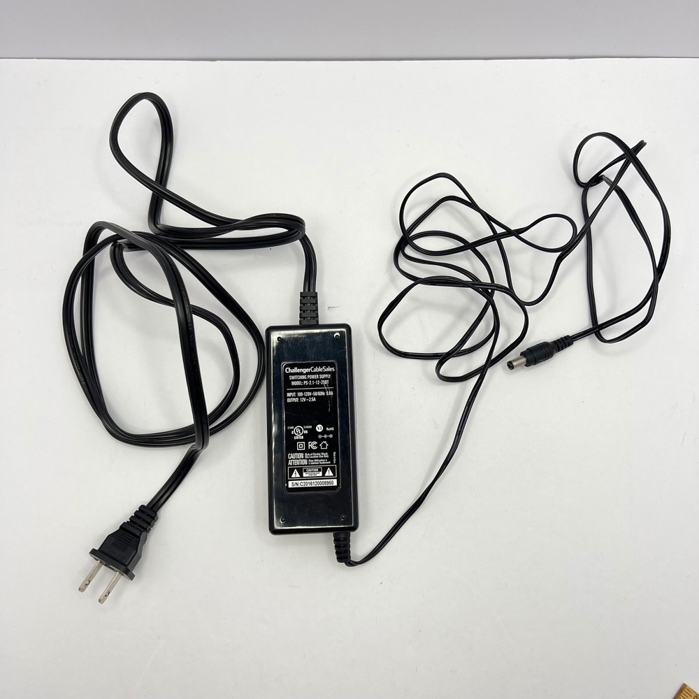 ChallengerCableSales AC Adapter Power Supply 12V 2.5A Netgear Router Charger